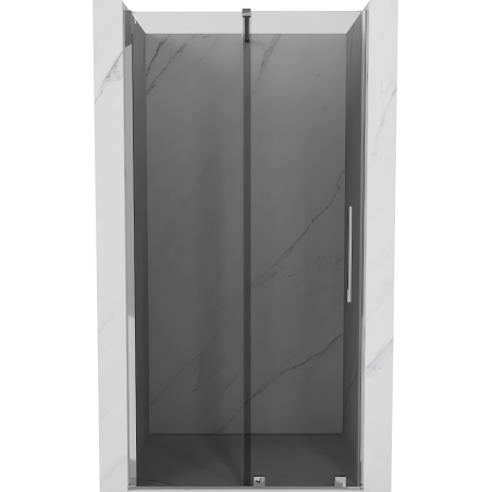 Mexen Velar sliding shower door 100 cm, graphite, chrome - 871-100-000-41-01
