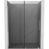 Mexen Velar sliding shower door 130 cm, graphite, chrome - 871-130-000-41-01