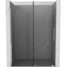 Mexen Velar sliding shower door 140 cm, graphite, chrome - 871-140-000-41-01