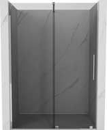 Mexen Velar sliding shower door 140 cm, graphite, chrome - 871-140-000-41-01