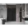 Mexen Velar sliding shower door 140 cm, graphite, chrome - 871-140-000-41-01