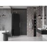 Mexen Velar sliding shower door 140 cm, graphite, chrome - 871-140-000-41-01