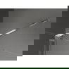 Mexen Velar sliding shower doors 130 cm, graphite, chrome - 871-130-000-41-01