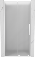 Mexen Velar sliding shower doors 100 cm, frosted, white - 871-100-000-31-20