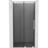 Mexen Velar sliding shower door 100 cm, graphite, white - 871-100-000-41-20
