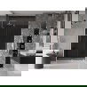 Mexen Velar sliding shower door 140 cm, graphite, white - 871-140-000-41-20