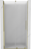 Mexen Velar sliding shower door 110 cm, frosted, gold - 871-110-000-31-50