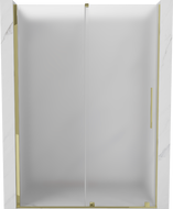 Mexen Velar sliding shower door 130 cm, frost, gold - 871-130-000-31-50