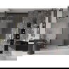 Mexen Velar sliding shower door 130 cm, frost, gold - 871-130-000-31-50