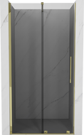 Mexen Velar sliding shower doors 120 cm, graphite, gold - 871-120-000-41-50