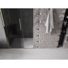 Mexen Velar sliding shower door 120 cm, graphite, gold - 871-120-000-41-50