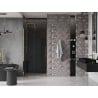 Mexen Velar sliding shower door 120 cm, graphite, gold - 871-120-000-41-50