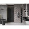 Mexen Velar sliding shower door 120 cm, graphite, gold - 871-120-000-41-50