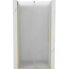 Mexen Velar Sliding Shower Door 100 cm, Frosted, Brushed Gold - 871-100-000-31-55