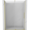 Mexen Velar sliding shower doors 130 cm, frosted, brushed gold - 871-130-000-31-55