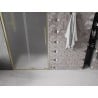 Mexen Velar sliding shower door 110 cm, frosted, brushed gold - 871-110-000-31-55