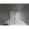 Mexen Velar sliding shower door 110 cm, frosted, brushed gold - 871-110-000-31-55