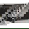 Mexen Velar sliding shower door 130 cm, graphite, brushed gold - 871-130-000-41-55
