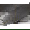 Mexen Velar sliding shower doors 120 cm, graphite, brushed gold - 871-120-000-41-55