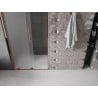 Mexen Velar sliding shower door 90 cm, frosted, pink gold - 871-090-000-31-60