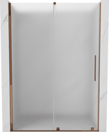 Mexen Velar sliding shower door 140 cm, frosted, rose gold - 871-140-000-31-60