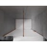 Mexen Velar sliding shower door 140 cm, frosted, rose gold - 871-140-000-31-60