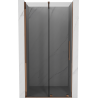 Mexen Velar sliding shower door 110 cm, graphite, rose gold - 871-110-000-41-60