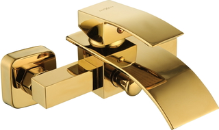 Mexen Aries bathtub mixer tap, Gold - 744830-50