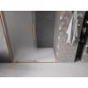 Mexen Velar 130 cm Sliding Shower Door, Frosted, Brushed Copper - 871-130-000-31-65