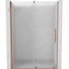 Mexen Velar 130 cm Sliding Shower Door, Frosted, Brushed Copper - 871-130-000-31-65