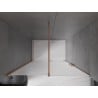 Mexen Velar 130 cm Sliding Shower Door, Frosted, Brushed Copper - 871-130-000-31-65