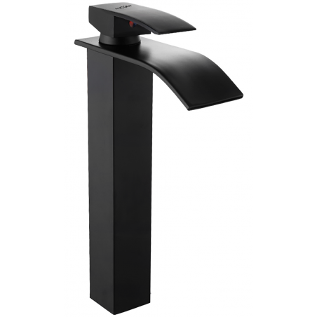 Mexen Aries tall, black washbasin faucet - 744810-70
