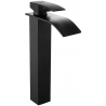 Mexen Aries tall, black washbasin faucet - 744810-70