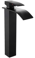 Mexen Aries tall, black washbasin faucet - 744810-70