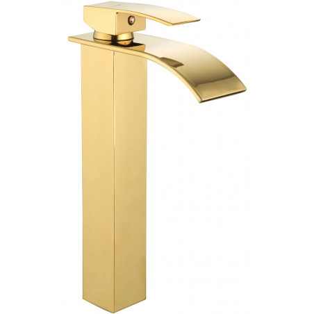 Mexen Aries tall gold bathroom faucet - 744810-50