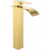 Mexen Aries tall gold bathroom faucet - 744810-50
