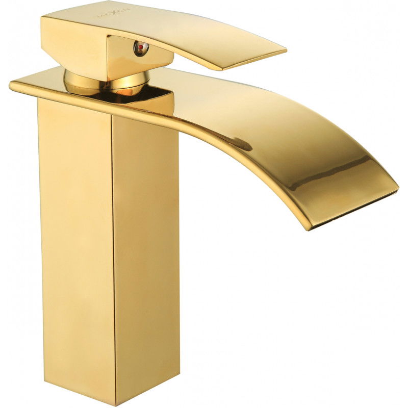 Mexen Aries washbasin mixer tap, Gold - 744800-50