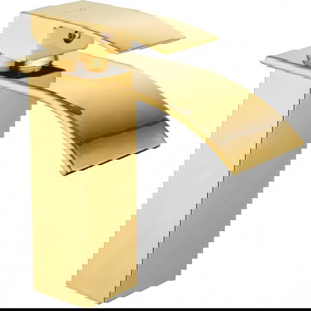 Mexen Aries washbasin mixer tap, Gold - 744800-50