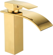 Mexen Aries washbasin faucet, gold - 744800-50