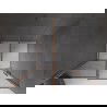 Mexen Velar sliding shower door 120 cm, graphite, brushed copper - 871-120-000-41-65