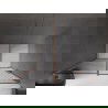 Mexen Velar sliding shower door 140 cm, graphite, brushed copper - 871-140-000-41-65