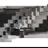 Mexen Velar sliding shower doors 140 cm, graphite, brushed gun gray - 871-140-000-41-66