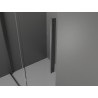 Mexen Velar sliding shower doors 90 cm, graphite, brushed gun gray - 871-090-000-41-66