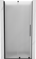 Mexen Velar sliding shower door 90 cm, frosted, black - 871-090-000-31-70