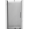Mexen Velar sliding shower door 110 cm, frosted, black - 871-110-000-31-70