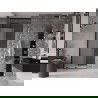 Mexen Velar sliding shower door 90 cm, frosted, black - 871-090-000-31-70