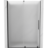 Mexen Velar sliding shower door 130 cm, frosted, black - 871-130-000-31-70