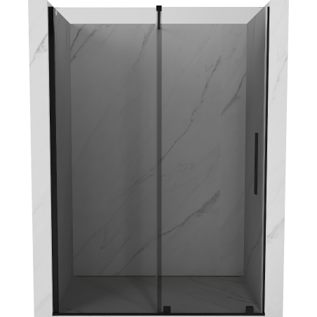 Mexen Velar sliding shower door 130 cm, graphite, black - 871-130-000-41-70