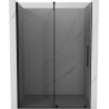 Mexen Velar sliding shower door 130 cm, graphite, black - 871-130-000-41-70