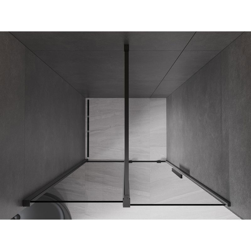 Mexen Velar Sliding Shower Door 120 cm, Graphite, Black - 871-120-000-41-70